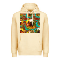 Pina Colada desert horse seamless patern Premium Hoodie - HRA Design Shop