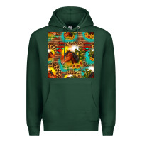 Sports Green desert horse seamless patern Premium Hoodie - HRA Design Shop