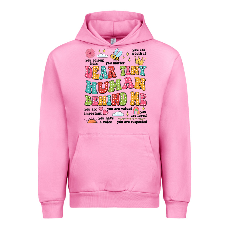 Customized Teacher Dear Tiny Human Behind Me Back Urban Hoodie by JahusDesignShop | Teevron