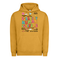 Pigment Peanut Butter customized teacher dear tiny human behind me back Urban Hoodie - JahusDesignShop