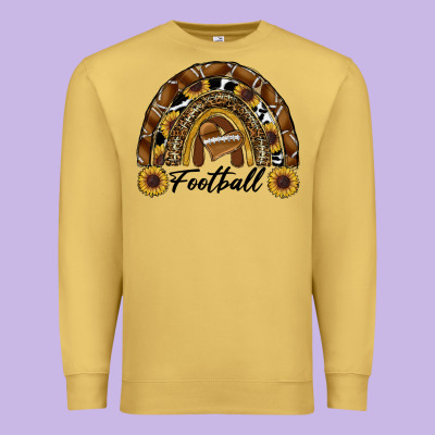 Premium Sweatshirt football rainbow