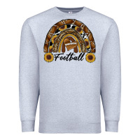 Heather Grey football rainbow Premium Sweatshirt - RanaPortraitStore
