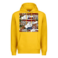 Lemon dad life fist bump seamless pattern Premium Hoodie - HRA Design Shop
