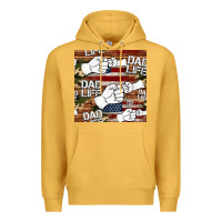 Mustard dad life fist bump seamless pattern Premium Hoodie - HRA Design Shop