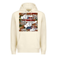 Sandshell dad life fist bump seamless pattern Premium Hoodie - HRA Design Shop