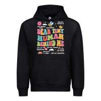 Foreset Green customized teacher dear tiny human behind me back Urban Hoodie - JahusDesignShop