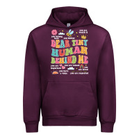 Mauve Wine customized teacher dear tiny human behind me back Urban Hoodie - JahusDesignShop