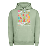 Pigment Oil Green customized teacher dear tiny human behind me back Urban Hoodie - JahusDesignShop