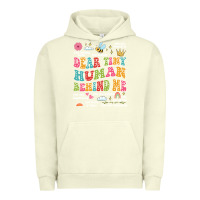 Pigment Pistachio customized teacher dear tiny human behind me back Urban Hoodie - JahusDesignShop