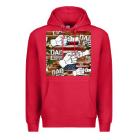 Cardinal dad life fist bump seamless pattern Premium Hoodie - HRA Design Shop