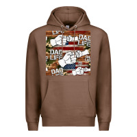 Chestnut dad life fist bump seamless pattern Premium Hoodie - HRA Design Shop