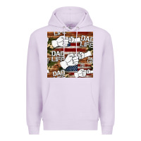 Lilac dad life fist bump seamless pattern Premium Hoodie - HRA Design Shop