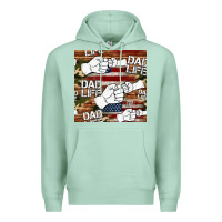 Seafoam dad life fist bump seamless pattern Premium Hoodie - HRA Design Shop