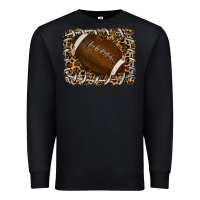 Black leopard american football backround Premium Sweatshirt - RanaPortraitStore