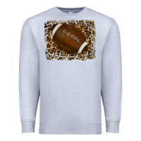 Heather Grey leopard american football backround Premium Sweatshirt - RanaPortraitStore
