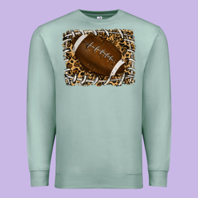 Premium Sweatshirt leopard american football backround
