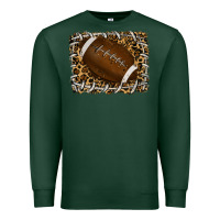 Sports Green leopard american football backround Premium Sweatshirt - RanaPortraitStore