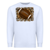 White leopard american football backround Premium Sweatshirt - RanaPortraitStore