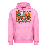 Fuchsia Pink one thankful respiratory therapist Urban Hoodie - AdoDesignShop