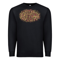 Black leopard pattern Premium Sweatshirt - RanaPortraitStore