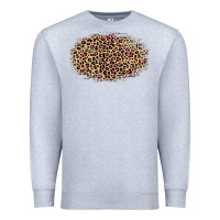 Heather Grey leopard pattern Premium Sweatshirt - RanaPortraitStore