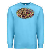 Ocean Blue leopard pattern Premium Sweatshirt - RanaPortraitStore