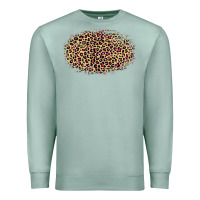 Seafoam leopard pattern Premium Sweatshirt - RanaPortraitStore