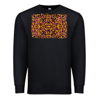 Black leopard glitter background Premium Sweatshirt - RanaPortraitStore
