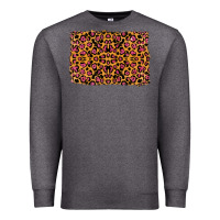 Charcoal Heather leopard glitter background Premium Sweatshirt - RanaPortraitStore