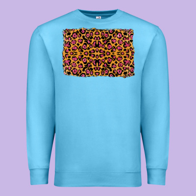 Premium Sweatshirt leopard glitter background