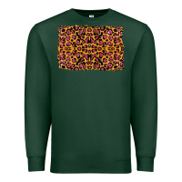 Sports Green leopard glitter background Premium Sweatshirt - RanaPortraitStore
