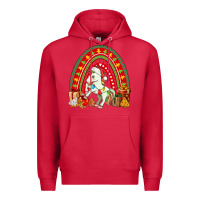 Cardinal Christmas Unicorn Rainbow Premium Hoodie - FaDigitalArtStudio