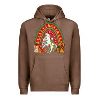 Chestnut Christmas Unicorn Rainbow Premium Hoodie - FaDigitalArtStudio