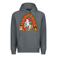 Rock Christmas Unicorn Rainbow Premium Hoodie - FaDigitalArtStudio