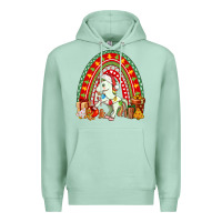Seafoam Christmas Unicorn Rainbow Premium Hoodie - FaDigitalArtStudio