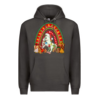 Smoke Christmas Unicorn Rainbow Premium Hoodie - FaDigitalArtStudio