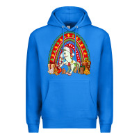 True Royal Christmas Unicorn Rainbow Premium Hoodie - FaDigitalArtStudio