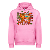 Fuchsia Pink love fall  yall Urban Hoodie - AdoDesignShop