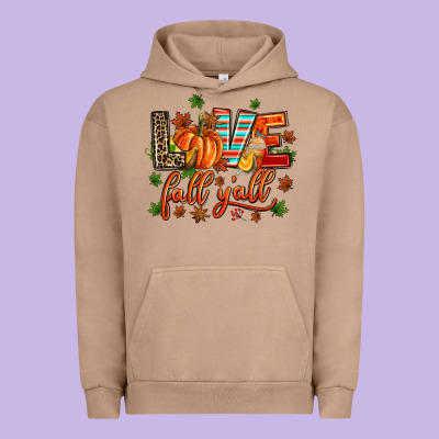 Love Fall  Yall Urban Hoodie Designed By Adodesignshop