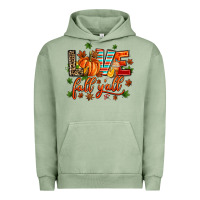 Pigment Oil Green love fall  yall Urban Hoodie - AdoDesignShop