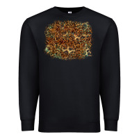 Black leopard tooled leather turquoise Premium Sweatshirt - RanaPortraitStore