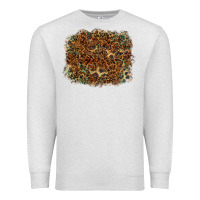 Oatmeal Heather leopard tooled leather turquoise Premium Sweatshirt - RanaPortraitStore