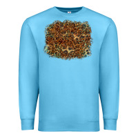 Ocean Blue leopard tooled leather turquoise Premium Sweatshirt - RanaPortraitStore