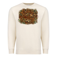 Sandshell leopard tooled leather turquoise Premium Sweatshirt - RanaPortraitStore