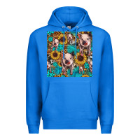 True Royal cute pig with patches seamless pattern Premium Hoodie - HRA Design Shop