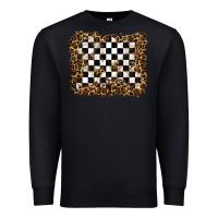 Black racing leopard background Premium Sweatshirt - RanaPortraitStore