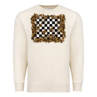 Sandshell racing leopard background Premium Sweatshirt - RanaPortraitStore