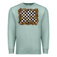 Seafoam racing leopard background Premium Sweatshirt - RanaPortraitStore