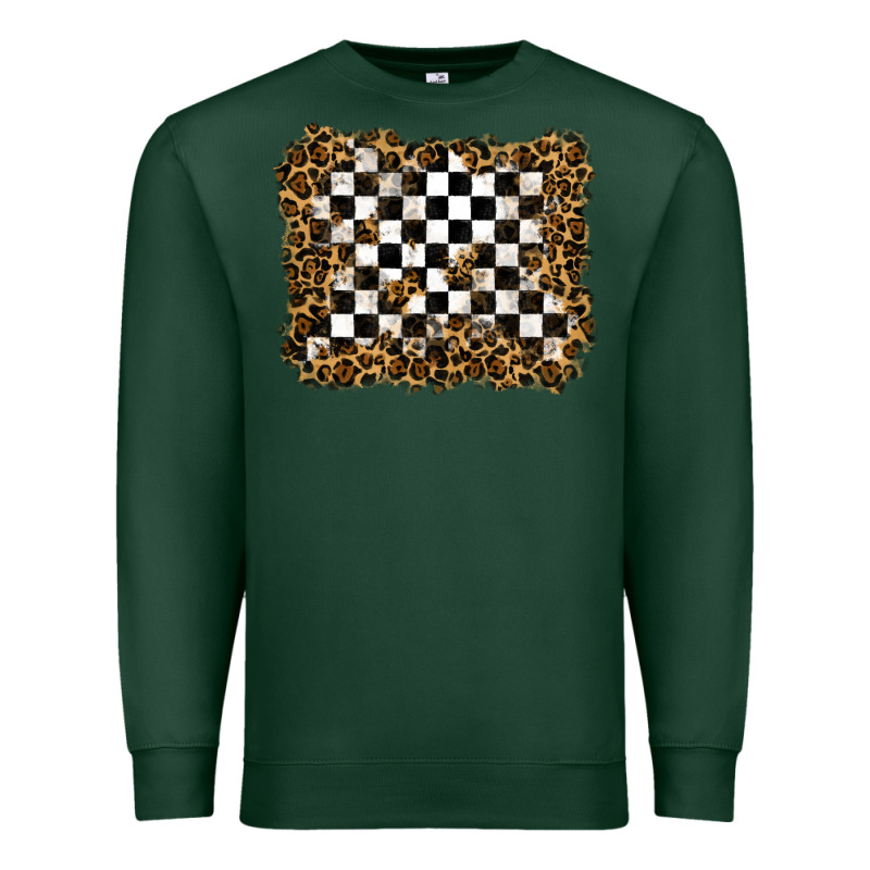 Racing Leopard Background Premium Sweatshirt by RanaPortraitStore | Teevron