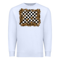 White racing leopard background Premium Sweatshirt - RanaPortraitStore